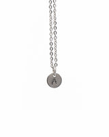 Stainless Surgical Steel Hand Stamped Initial Necklace